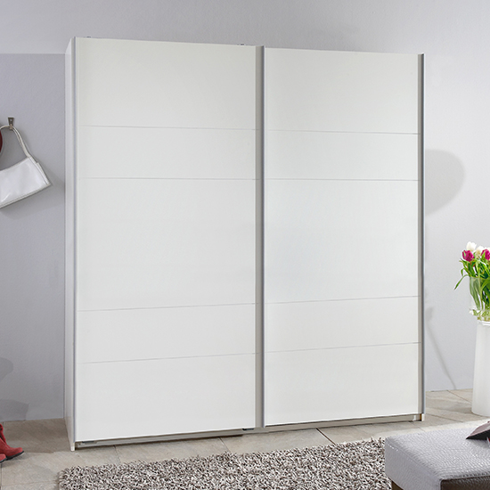 Read more about Chess sliding door wooden wardrobe in white