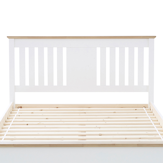 Chester Wooden Double Bed In White_3