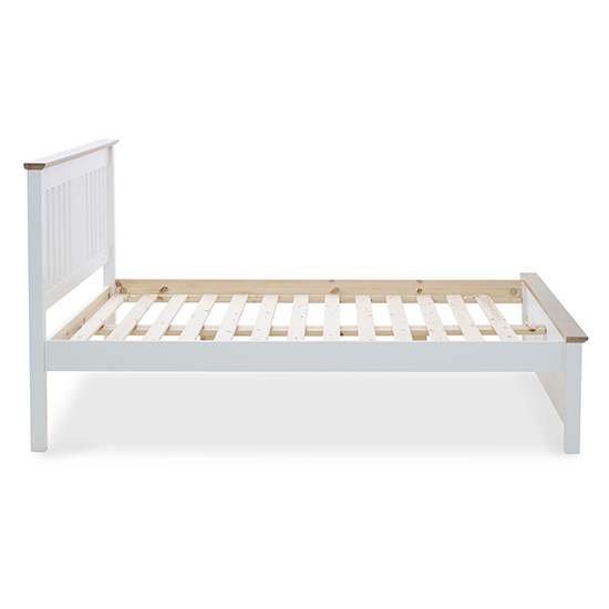 Chester Wooden Double Bed In White_5