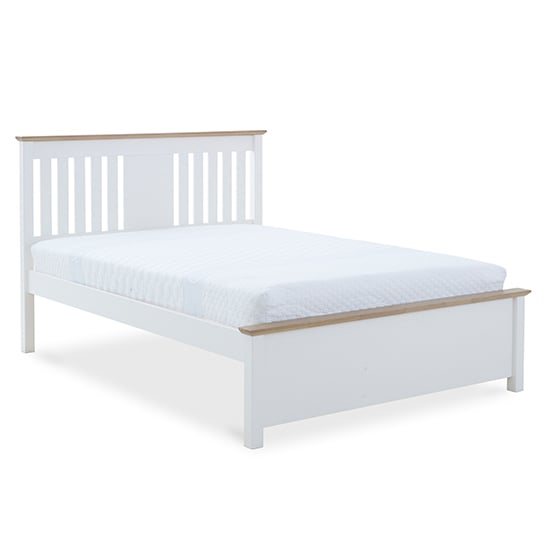 Photo of Chester wooden double bed in white