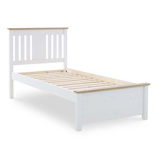 Chester Wooden Single Bed In White_2