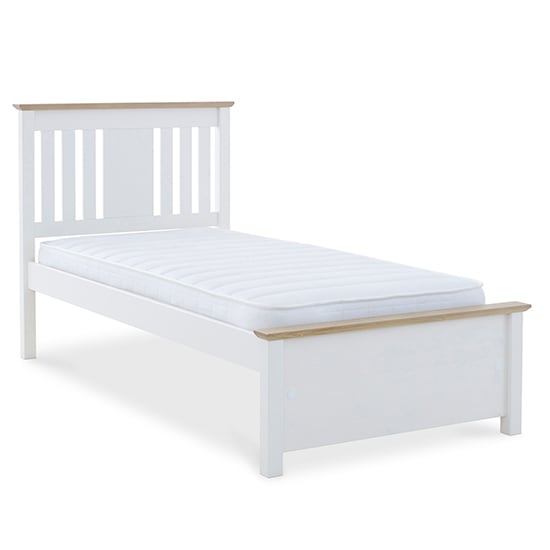 Photo of Chester wooden single bed in white