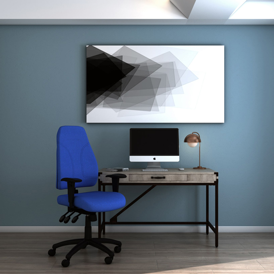 Chester Wooden Computer Desk In Dark Grey Oak