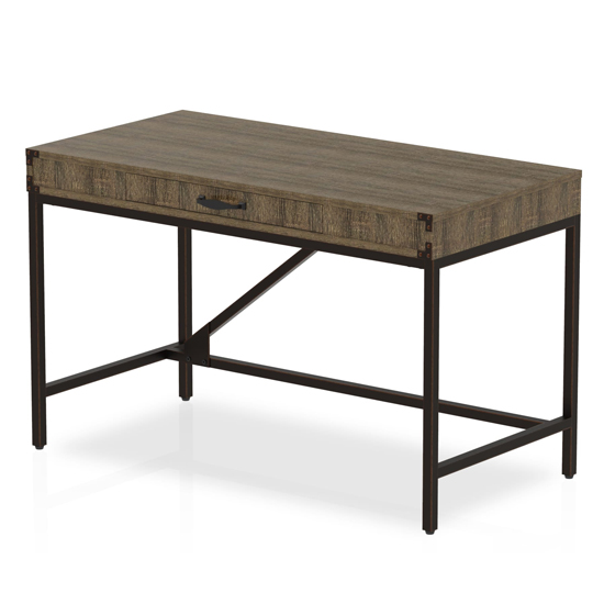 Read more about Chester wooden computer desk in dark grey oak