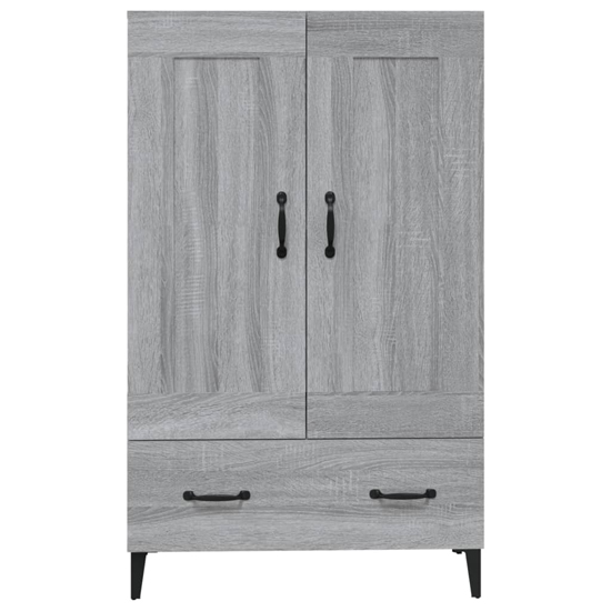 Chester Wooden Sideboard With 2 Doors 1 Drawer In Grey Oak