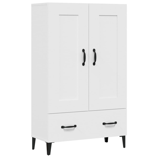 Chester Wooden Sideboard With 2 Doors 1 Drawer In White