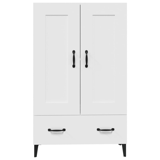 Chester Wooden Sideboard With 2 Doors 1 Drawer In White