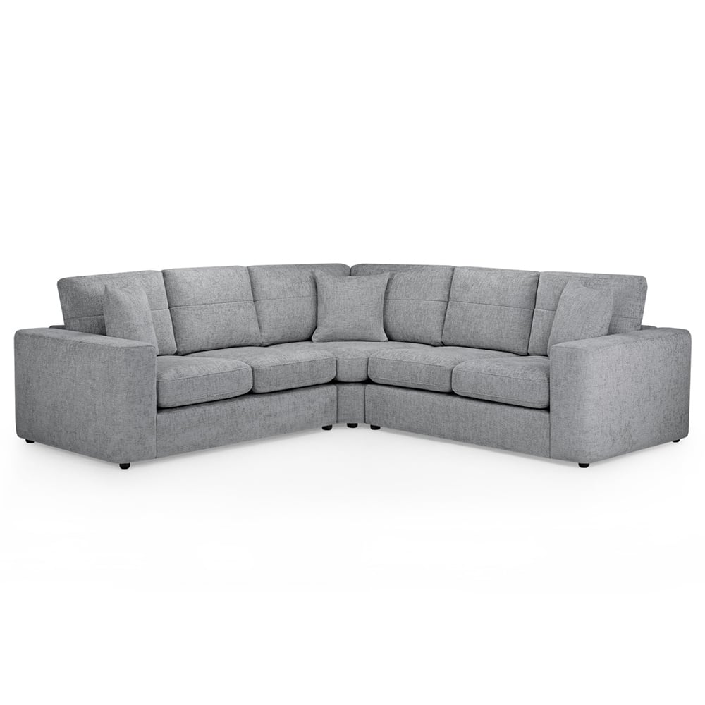 Cheswick Fabric Corner Sofa In Grey