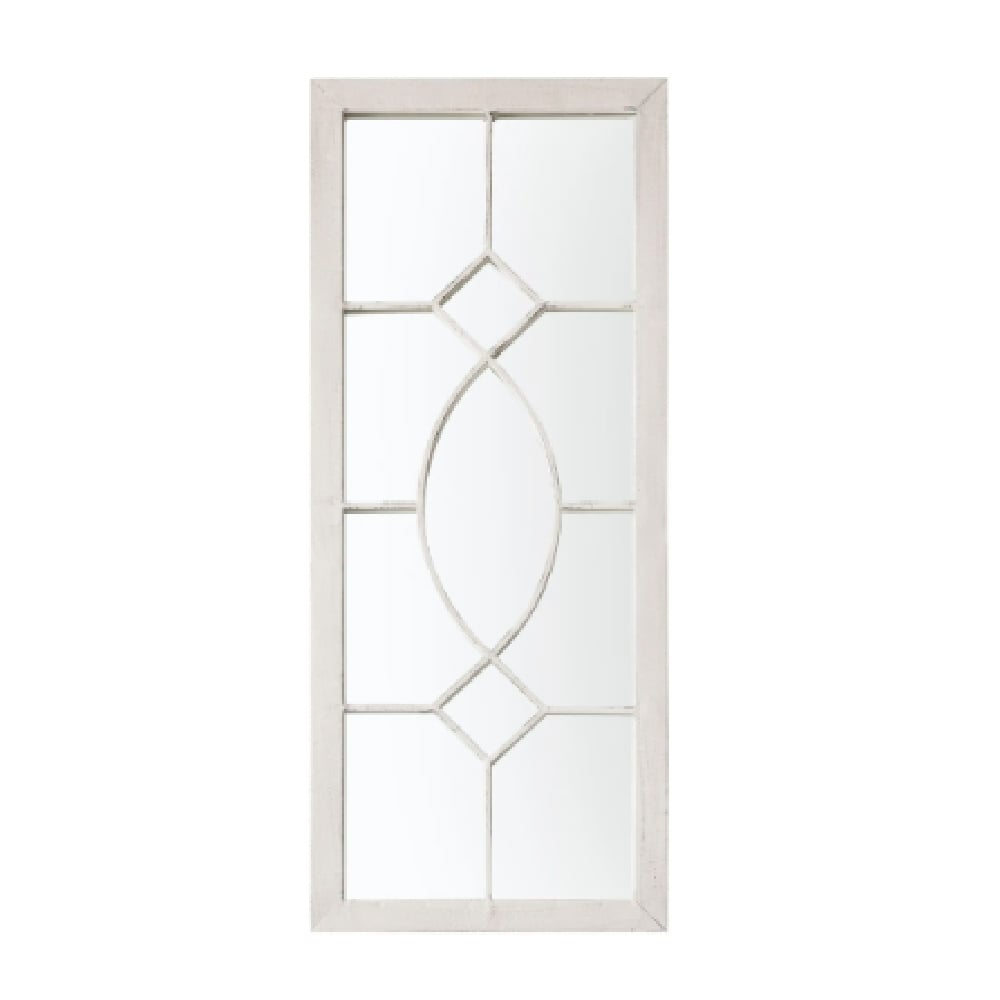 Read more about Chetham window design wall mirror in white frame