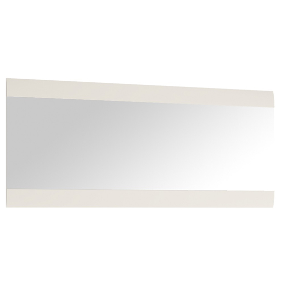Cheya Large Wide Wall Mirror In White High Gloss_2