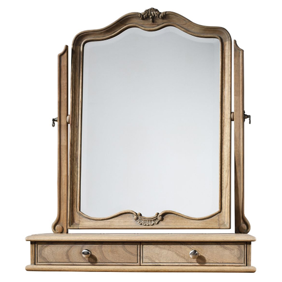 Chia Dressing Table Mirror In Weathered Frame