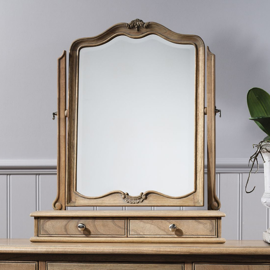Chia Dressing Table Mirror In Weathered Frame_1