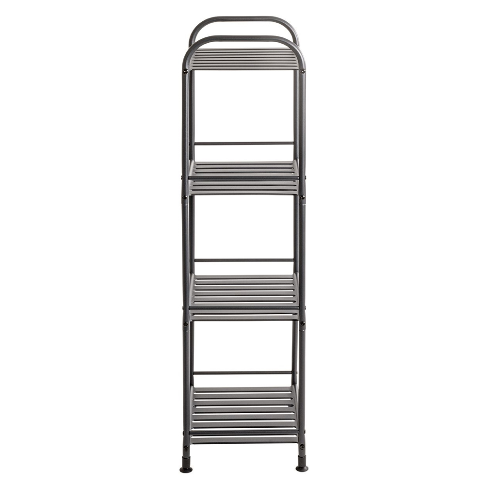 Chickasaw Metal Side Table With 4 Shelves In Anthracite