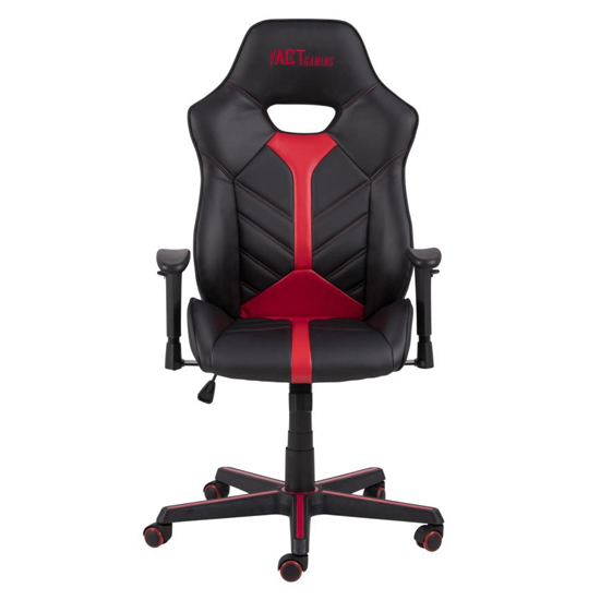 Chickasha Gaming Home And Office Chair In Black And Red_3