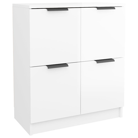 Chicory High Gloss Sideboard With 4 Doors In White_4