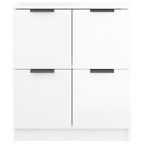 Chicory High Gloss Sideboard With 4 Doors In White_5