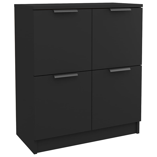 Chicory Wooden Sideboard With 4 Doors In Black_4