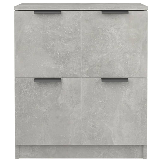 Chicory Wooden Sideboard With 4 Doors In Concrete Effect_5