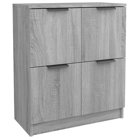Chicory Wooden Sideboard With 4 Doors In Grey Sonoma Oak_4