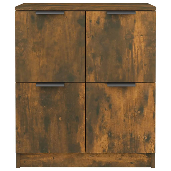 Chicory Wooden Sideboard With 4 Doors In Smoked Oak_5