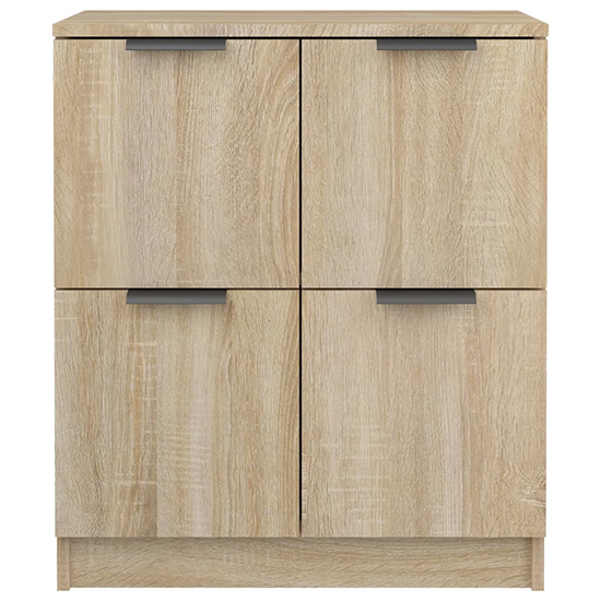 Chicory Wooden Sideboard With 4 Doors In Sonoma Oak
