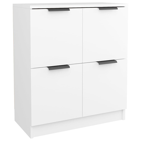 Chicory Wooden Sideboard With 4 Doors In White