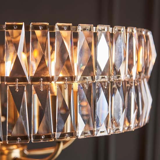 Chieti 5 Lights Ceiling Pendant Light In Antique Brass