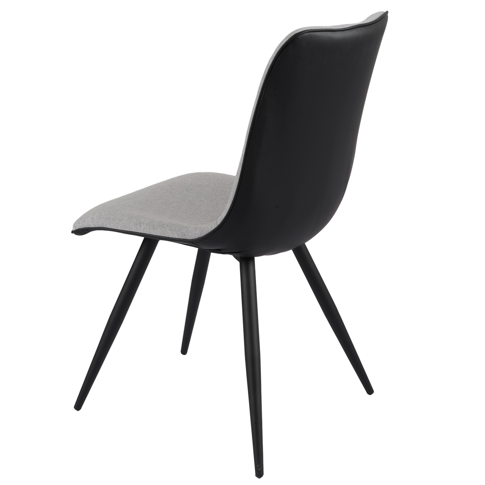 Chieti Ceramic Top Extending Dining Table With 6 Grey Chairs