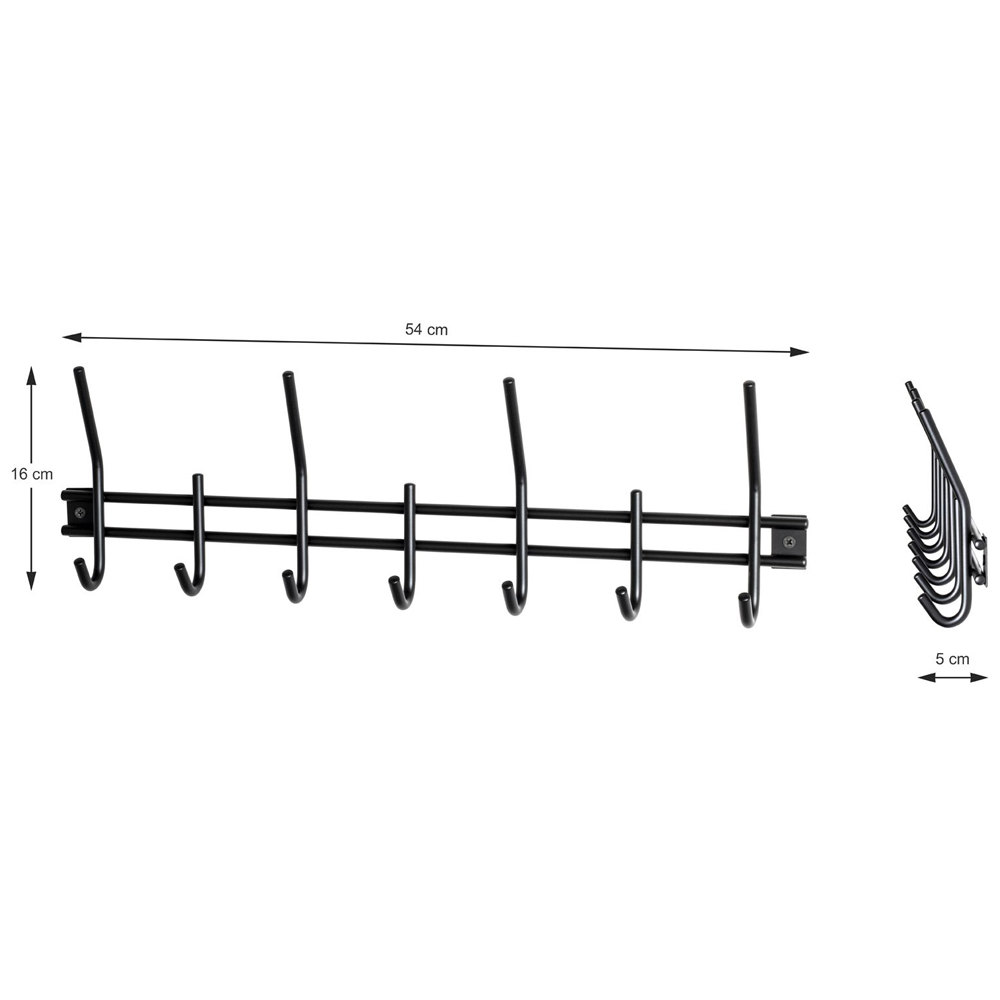 Chilliwack Metal Coat Rack In Black