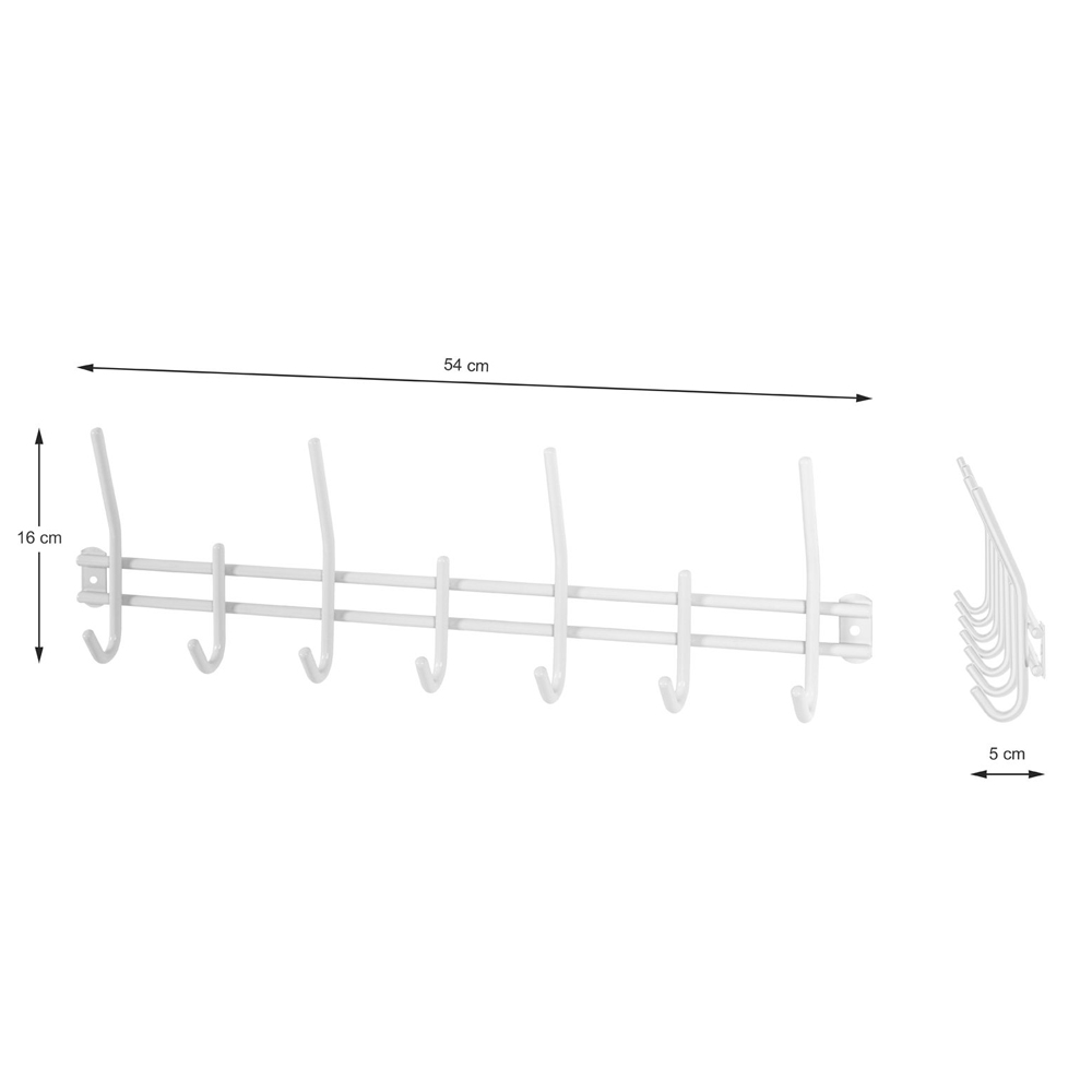 Chilliwack Metal Coat Rack In White