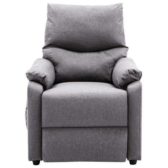 Ascott Polyester Fabric Massage Recliner Chair In Light Grey_5