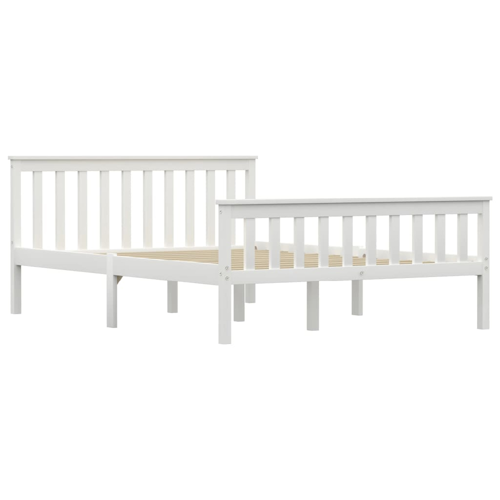 Chilliwack Wooden Double Bed In White