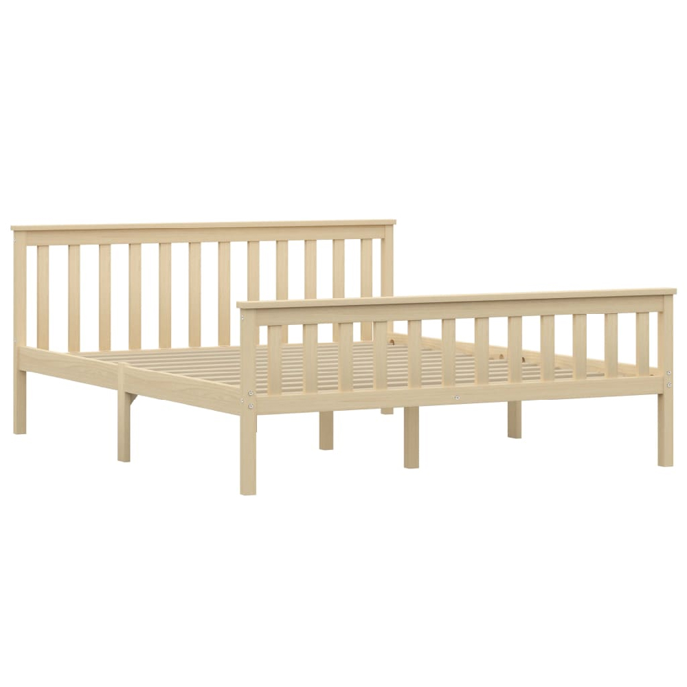 Chilliwack Wooden King Size Bed In Light Wood