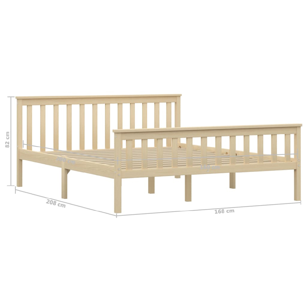 Chilliwack Wooden King Size Bed In Light Wood