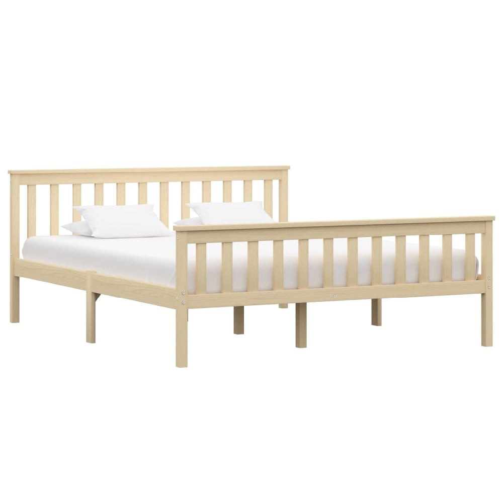 Read more about Chilliwack wooden king size bed in light wood