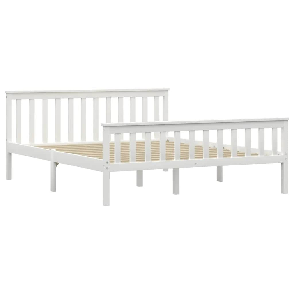 Chilliwack Wooden King Size Bed In White