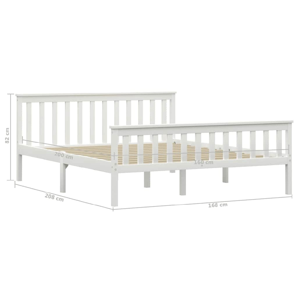 Chilliwack Wooden King Size Bed In White