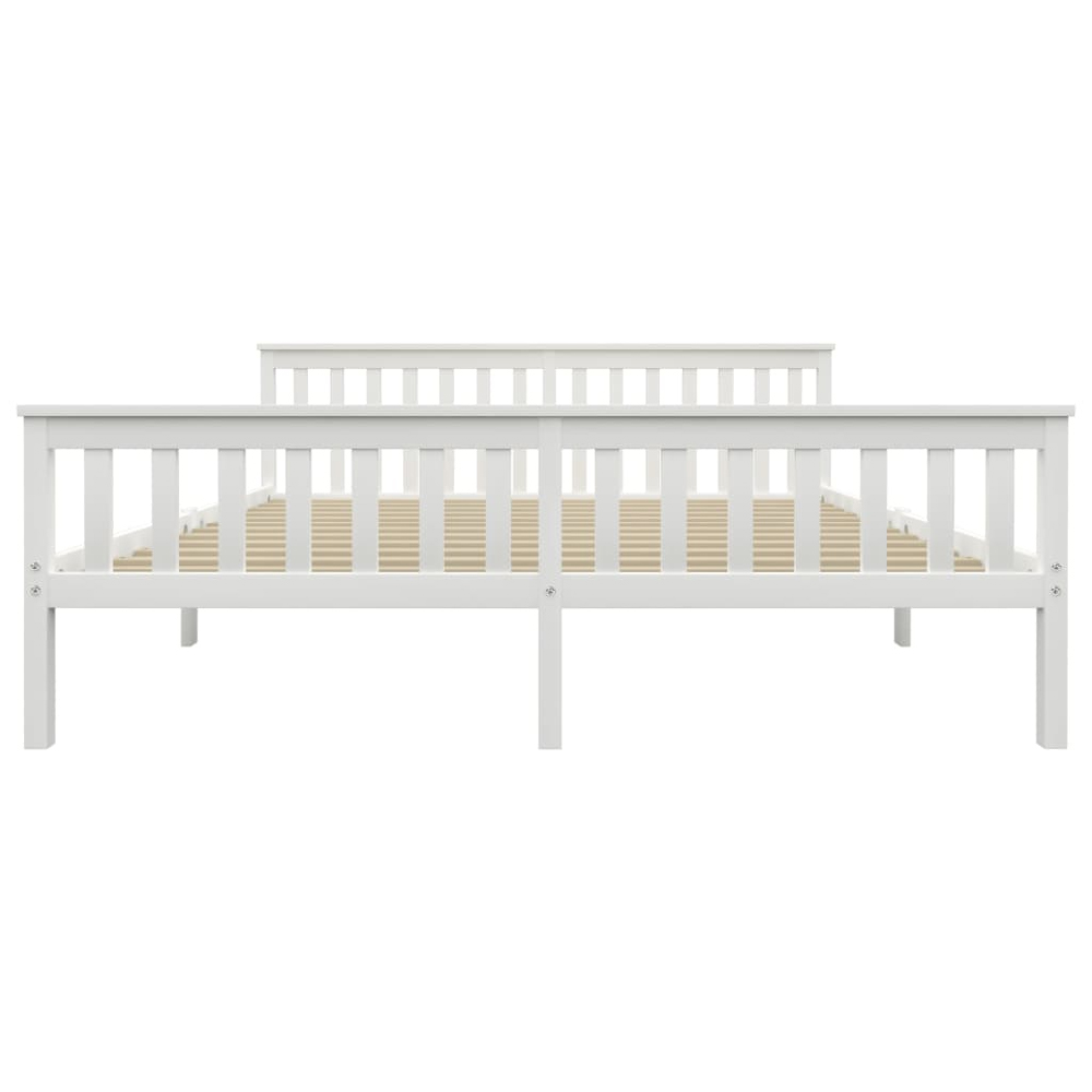 Chilliwack Wooden Super King Size Bed In White