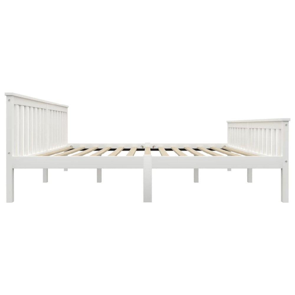 Chilliwack Wooden Super King Size Bed In White