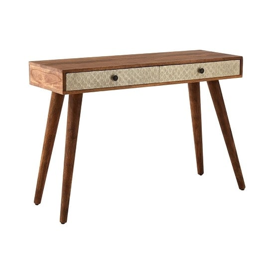 Algieba Wooden Console Table In Natural With 2 Drawers_1