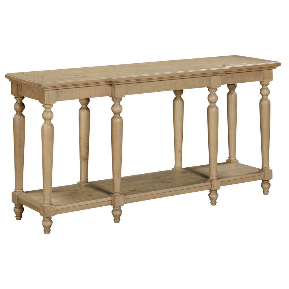 Chilton Large Wooden Console Table in Rustic