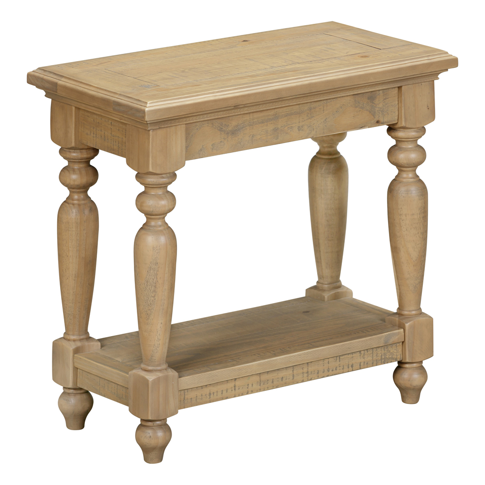 Chilton Rectangular Wooden Side Table in Rustic