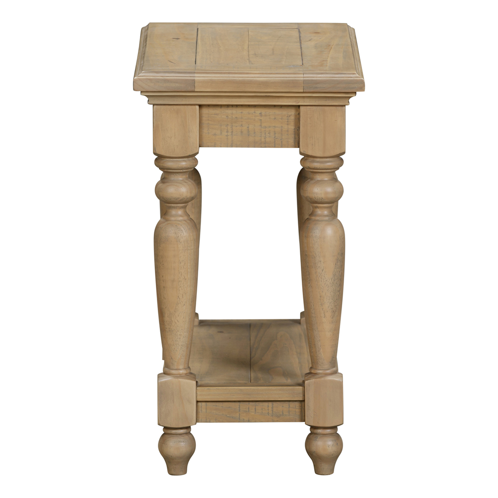 Chilton Rectangular Wooden Side Table in Rustic