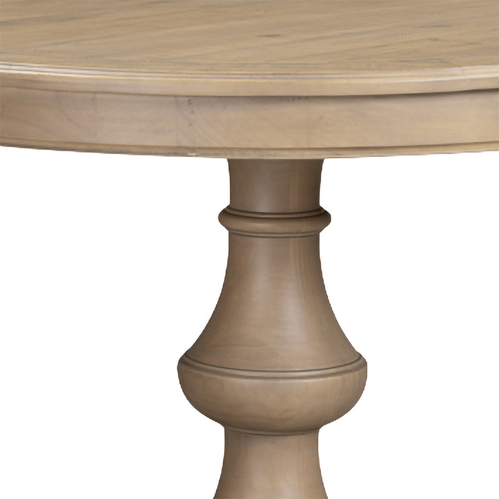 Chilton Round Wooden Dining Table in Rustic