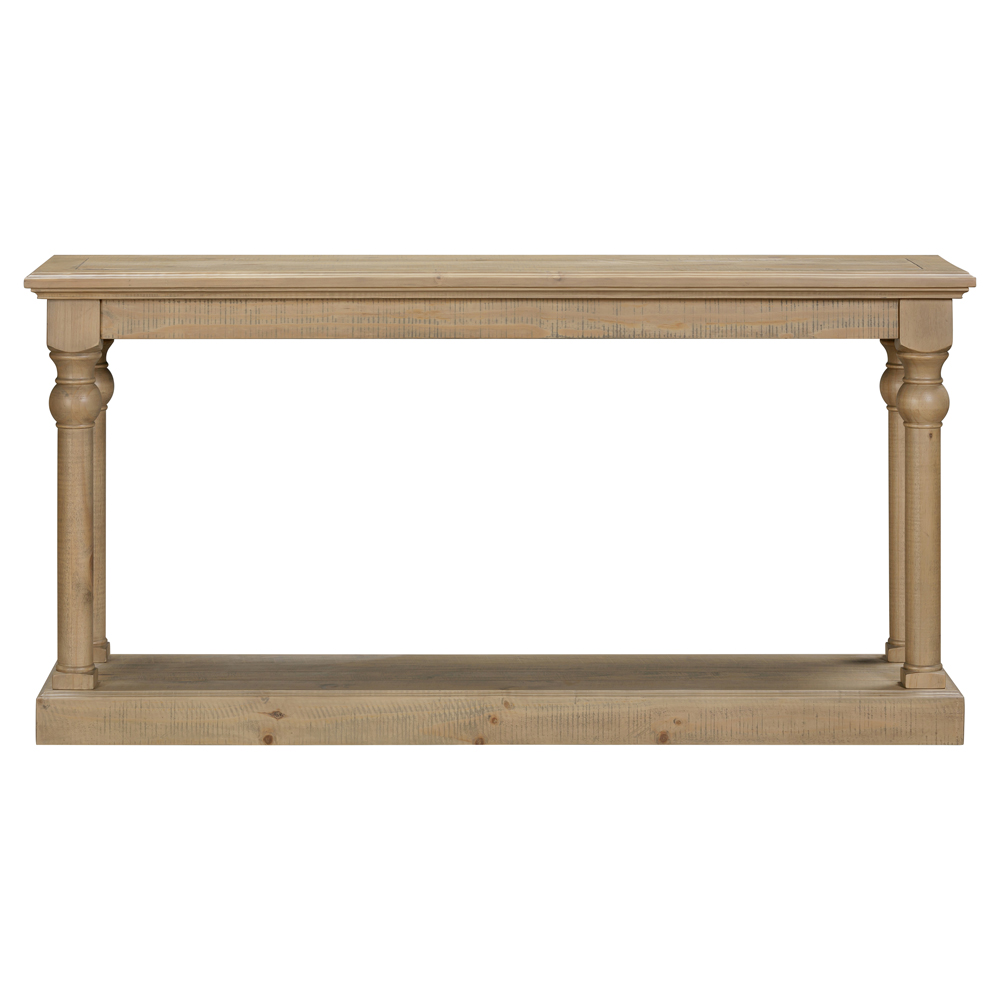Chilton Small Wooden Console Table in Rustic