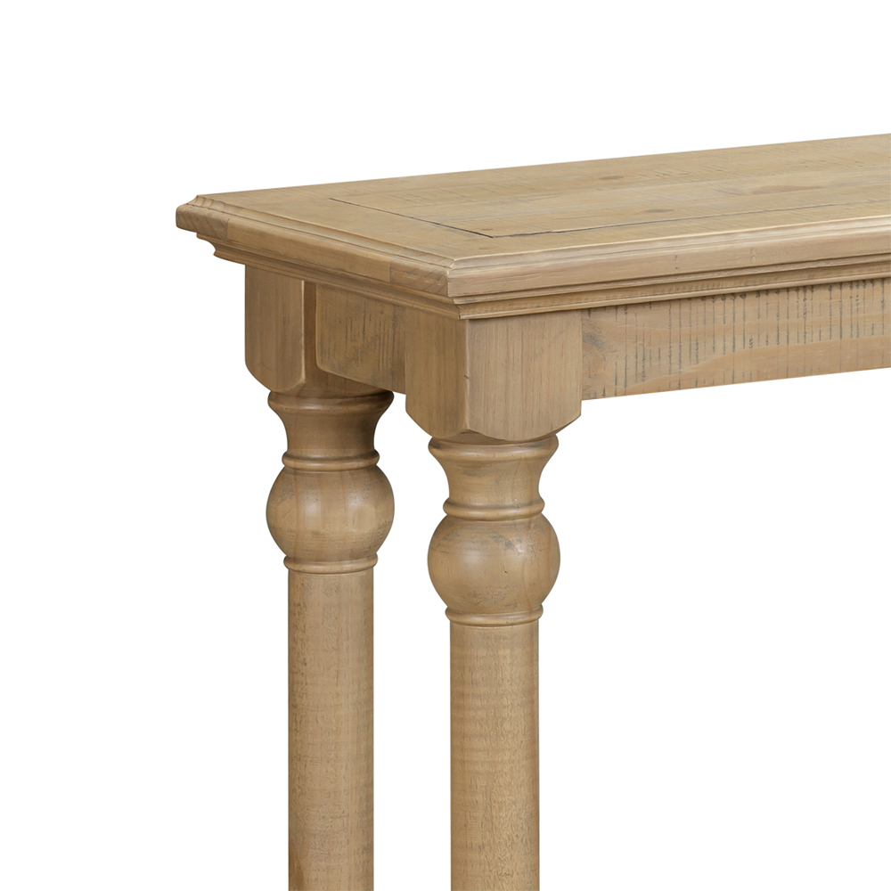 Chilton Small Wooden Console Table in Rustic