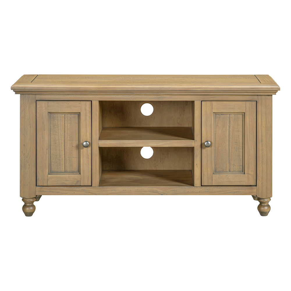 Chilton Small Wooden TV Stand with 2 Doors in Natural