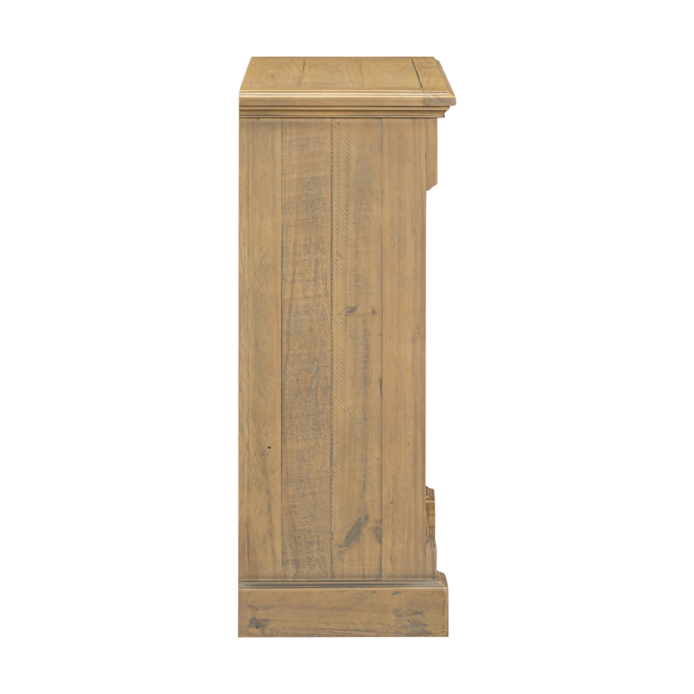 Chilton Wooden Bookcase with 3 Shelves in Natural