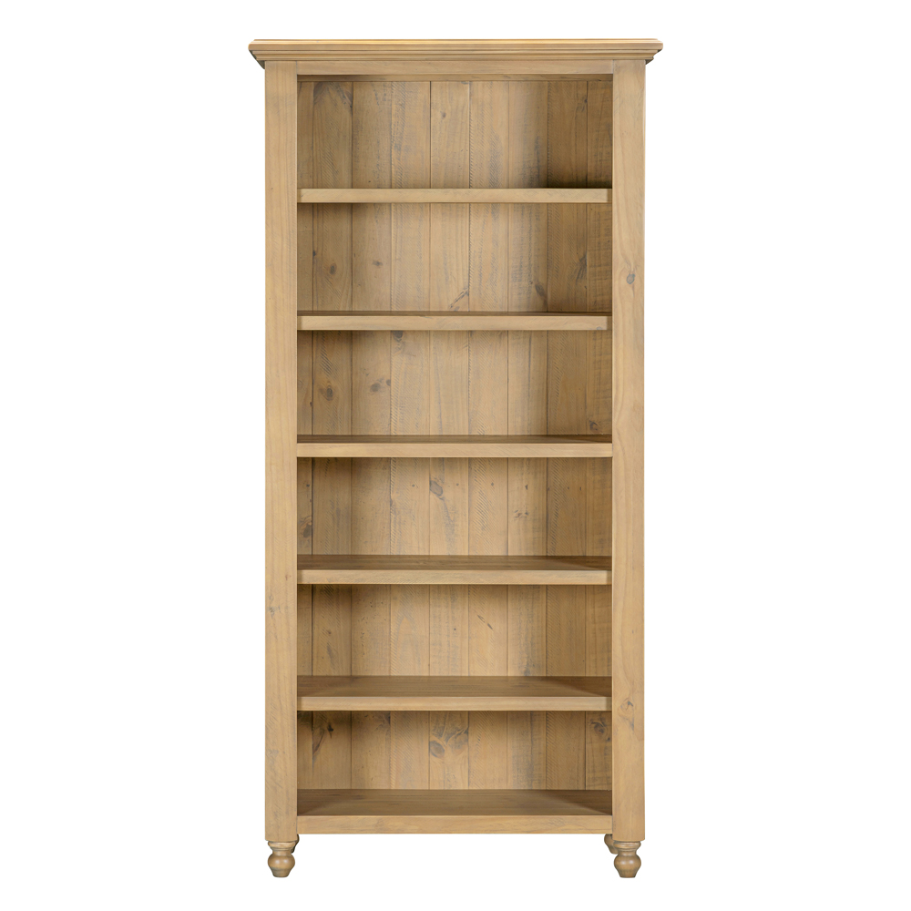 Chilton Wooden Bookcase with 6 Shelves in Natural