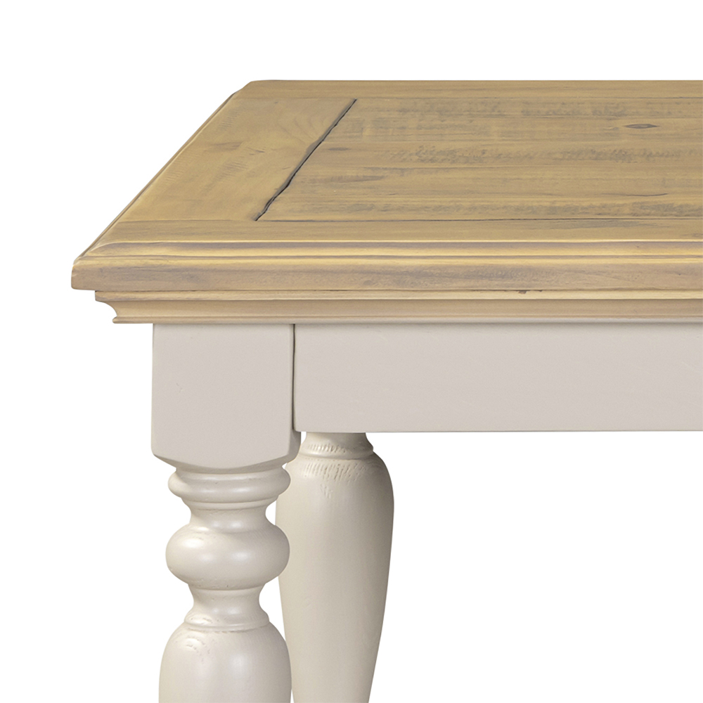 Chilton Wooden Coffee Table With Undershelf in Grey And Natural